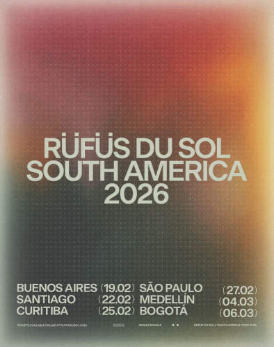 RÜFÜS DU SOL Inhale Exhale World Tour Poster 2025-2026
